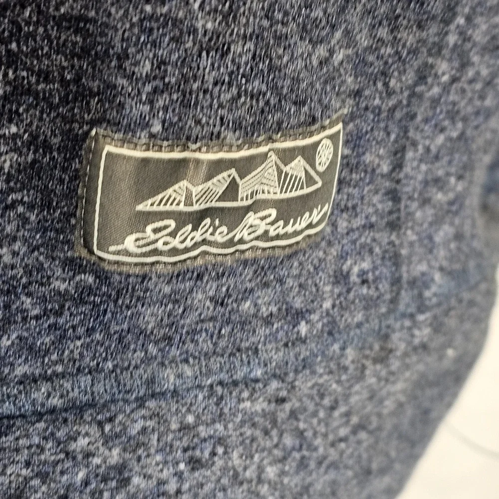Eddie Bauer Sweatshirt Mens XL Blue Pullover Crew Long Sleeve Sweater Preppy Dad - Picture 4 of 11
